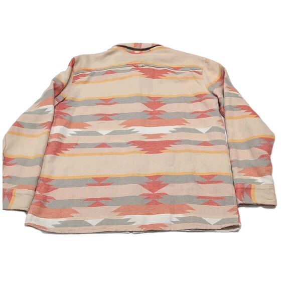Junk Food Revolve Flannel Shirt Women M Multi Southwestern Aztec Print Cotton - Picture 5 of 16